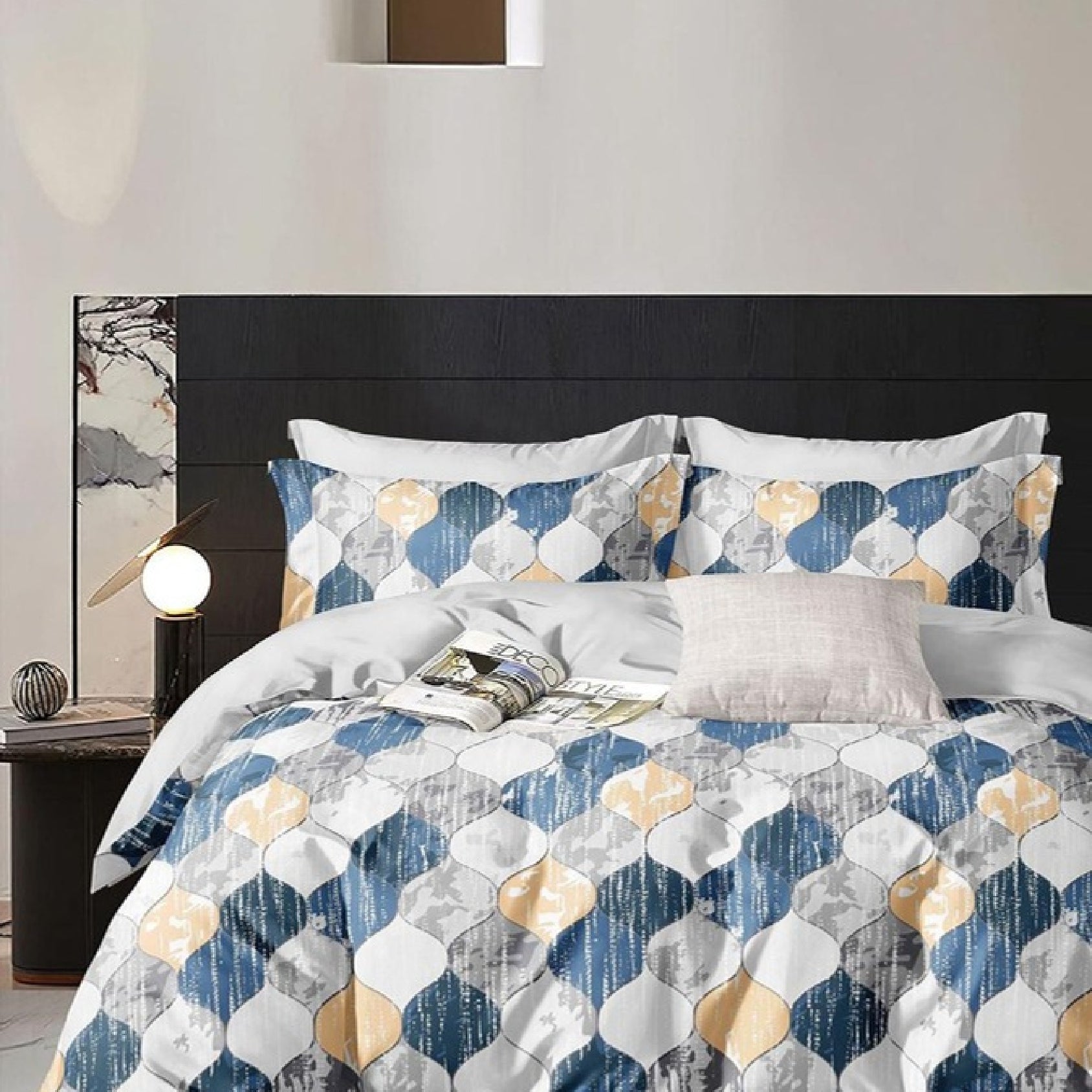 Reeva Bed Sheet Set with Pillow Covers for Double Bed by Florida