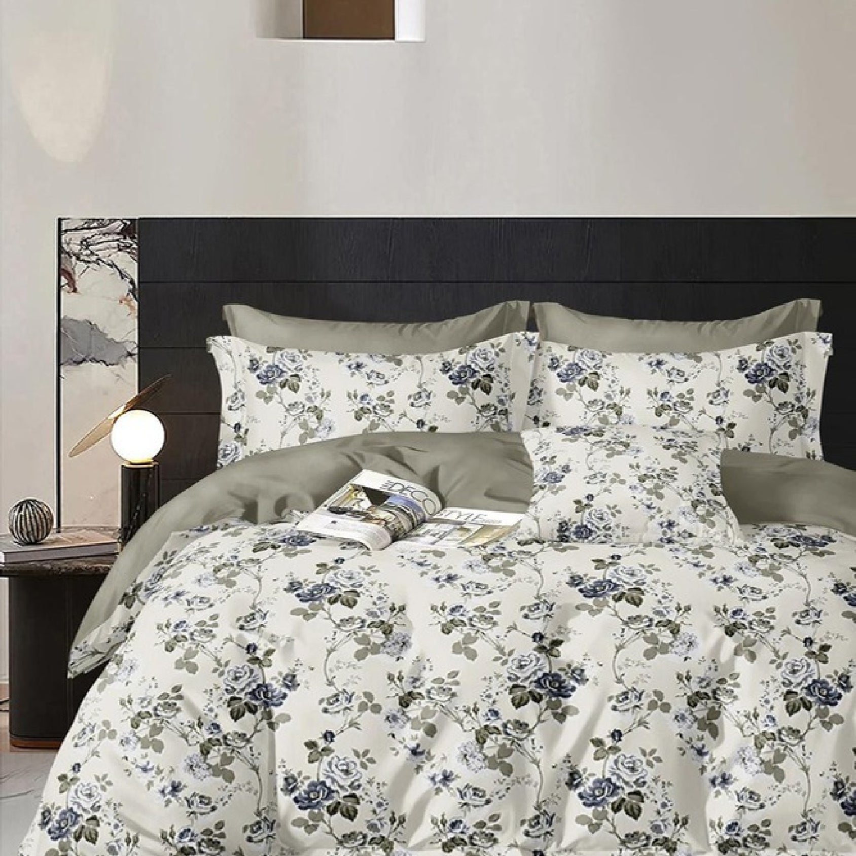 Reeva Bed Sheet Set with Pillow Covers for Double Bed by Florida