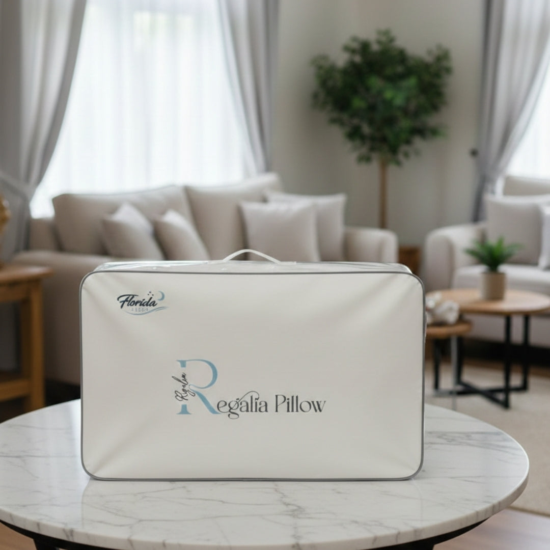 Florida Sleep Regalia Luxury King Size Cotton Pillow for Royal Comfort