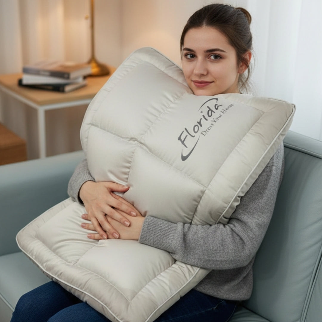 Florida Sleep Regalia Luxury King Size Cotton Pillow for Royal Comfort