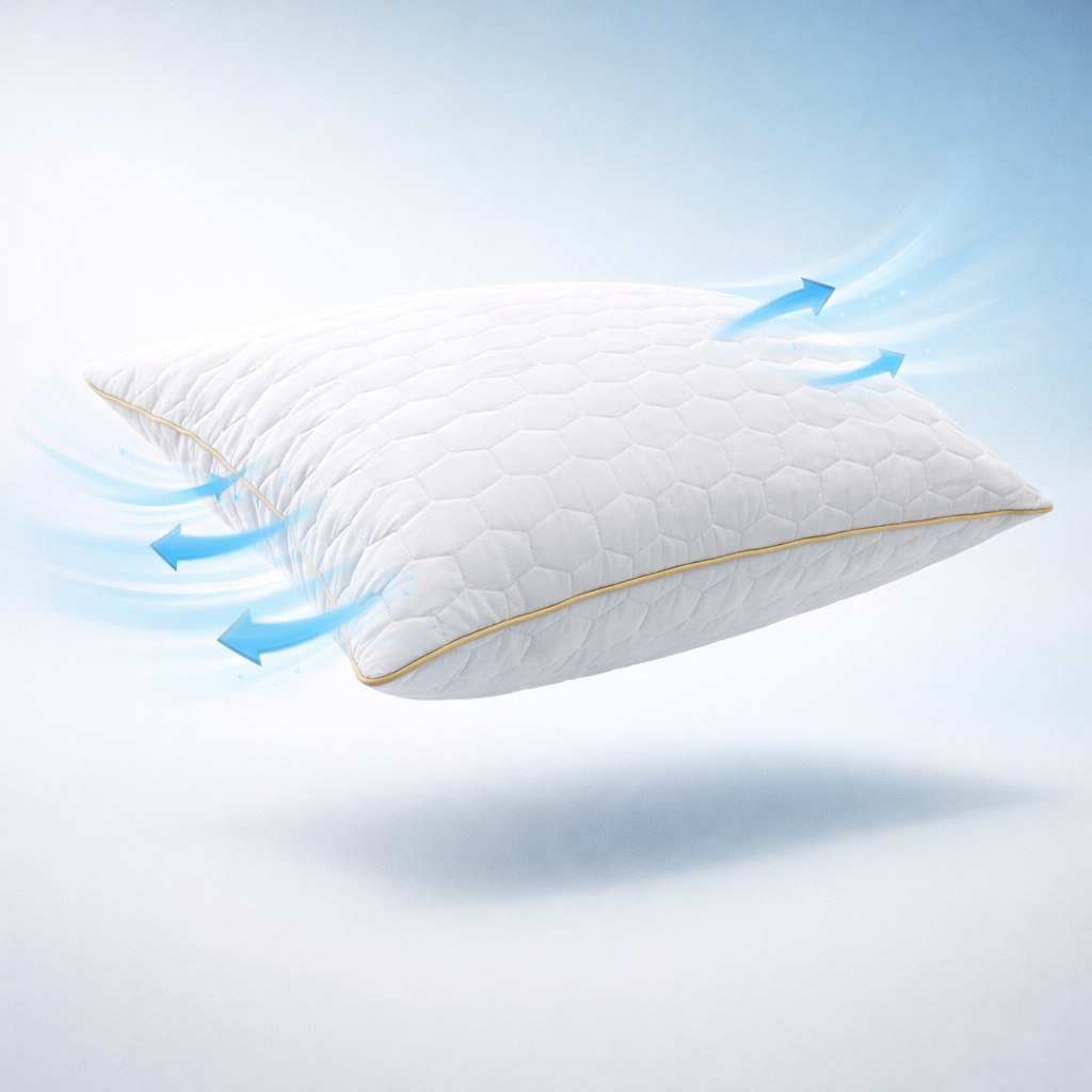 Florida Sleep Restin Fine Quality Microfibre Cervical Support Pillow for Pain Relief