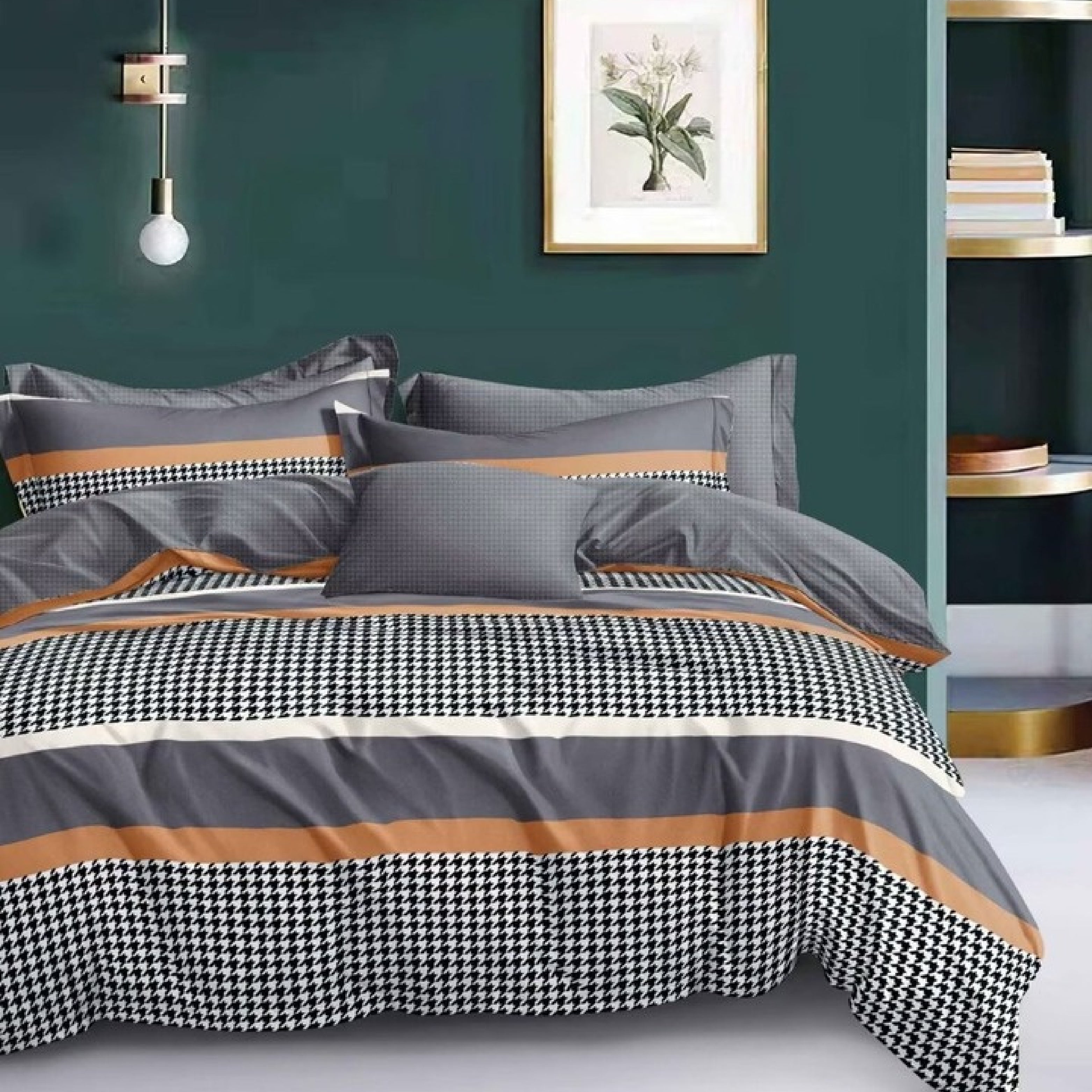Stroke King Size Bed Sheet Set with Pillow Covers by Florida
