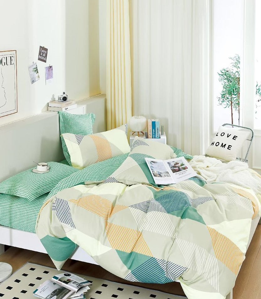 San Diego 250 TC King Size 100% Cotton Imported Bed Sheet Set with 2 Pillow Covers by Florida