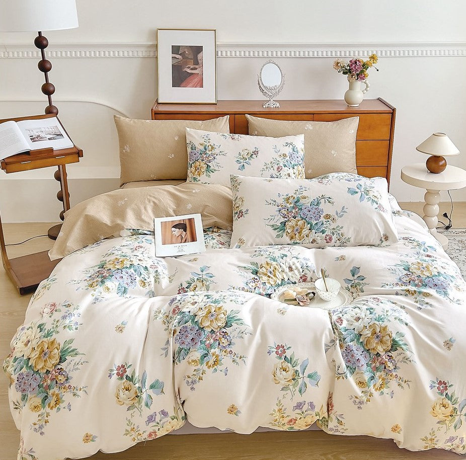 San Diego 250 TC King Size 100% Cotton Imported Bed Sheet Set with 2 Pillow Covers by Florida