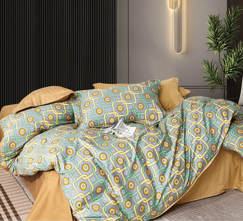 San Diego 250 TC King Size 100% Cotton Imported Bed Sheet Set with 2 Pillow Covers by Florida