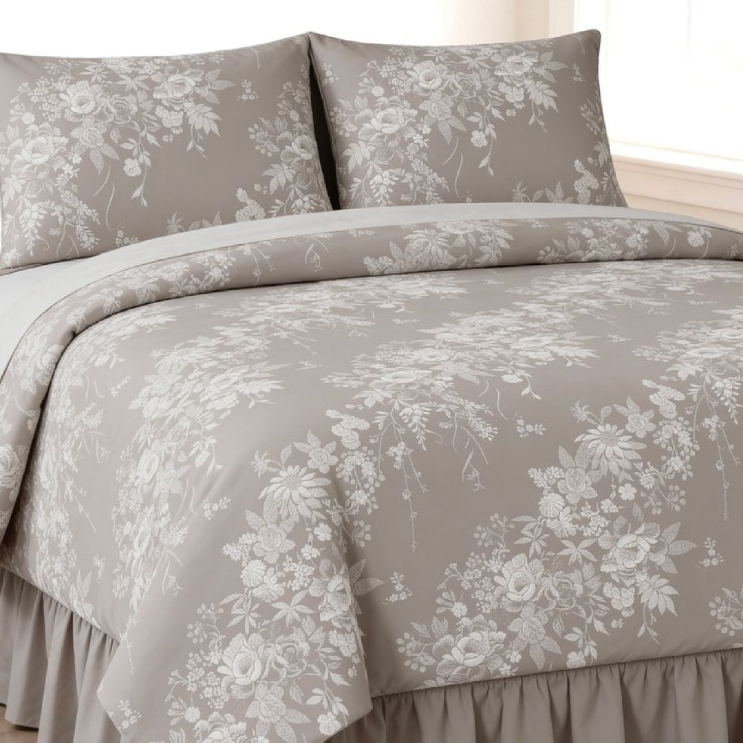 Streaks 100% Cotton 400 TC King Size Bedsheet Set with 2 Pillow Cover by Florida