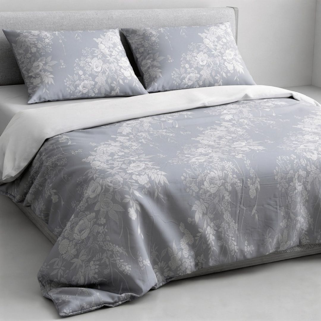 Streaks 100% Cotton 400 TC King Size Bedsheet Set with 2 Pillow Cover by Florida
