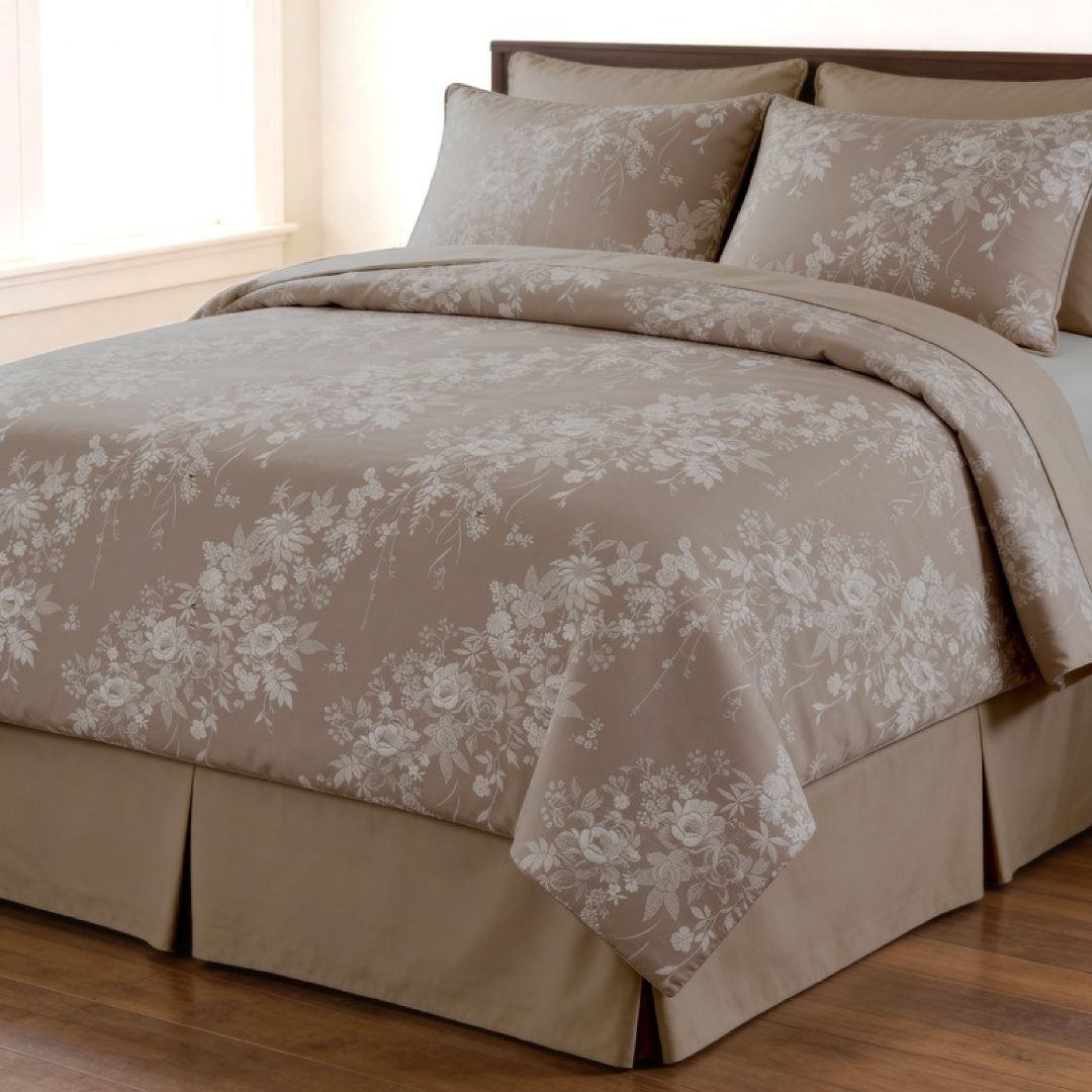Streaks 100% Cotton 400 TC King Size Bedsheet Set with 2 Pillow Cover by Florida