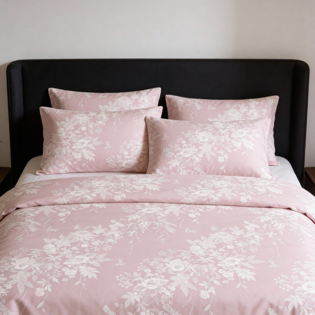 Streaks 100% Cotton 400 TC King Size Bedsheet Set with 2 Pillow Cover by Florida