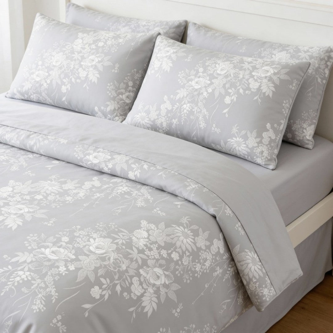 Streaks 100% Cotton 400 TC King Size Bedsheet Set with 2 Pillow Cover by Florida