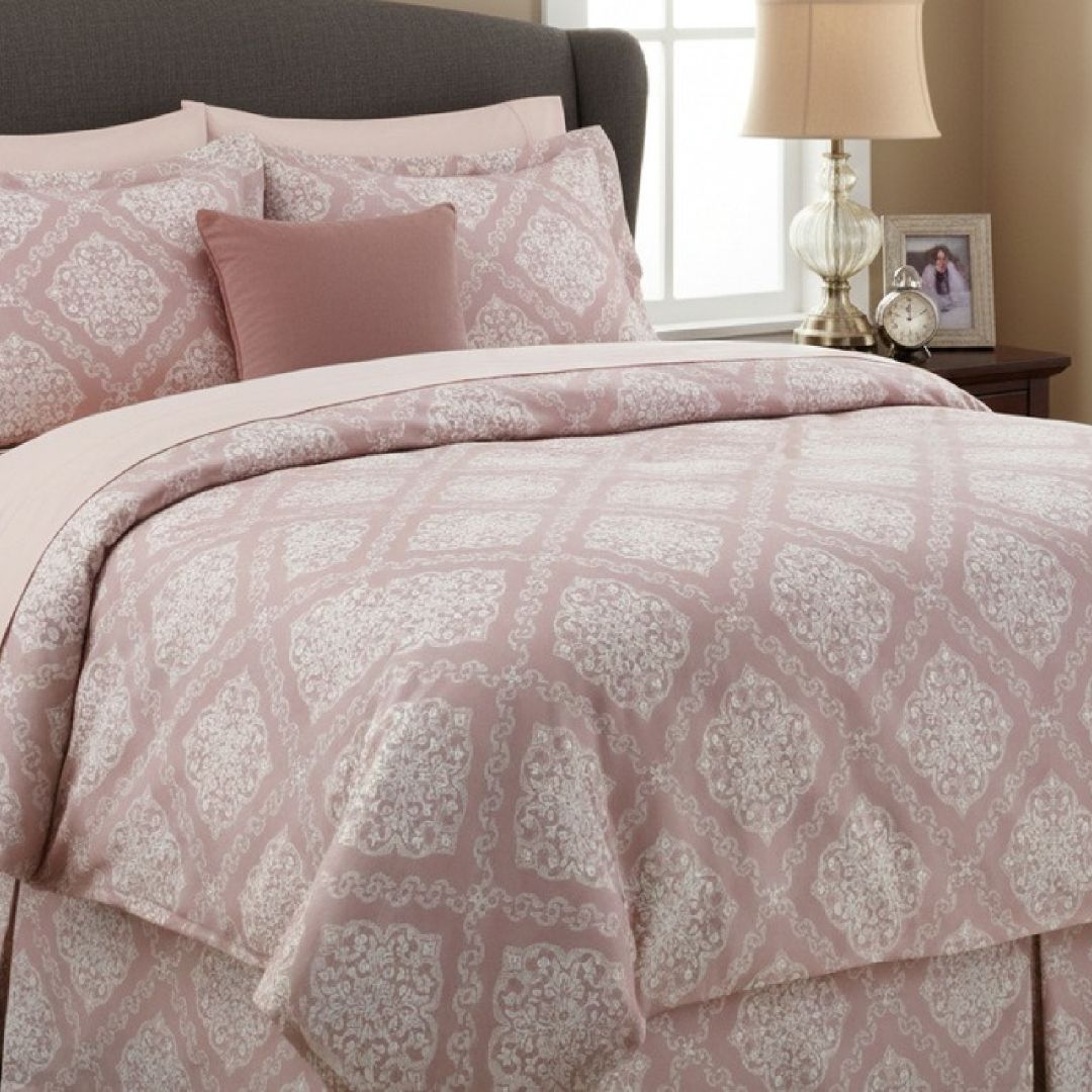 Streaks 100% Cotton 400 TC King Size Bedsheet Set with 2 Pillow Cover by Florida