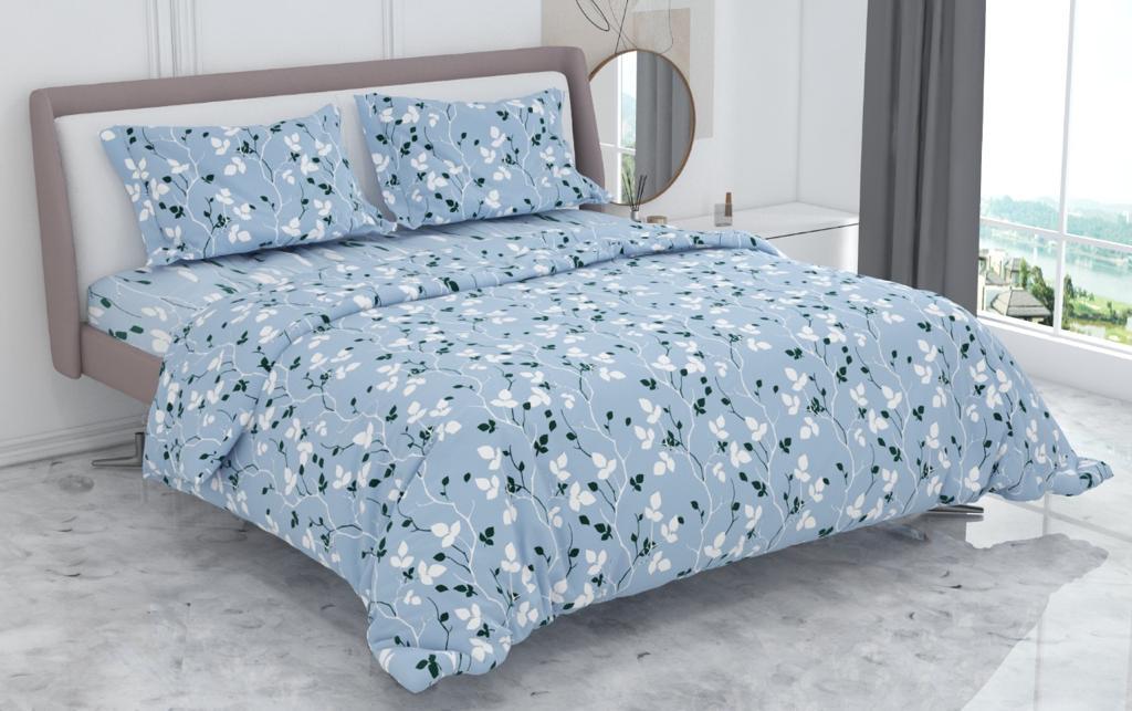 Super Bloom Cotton Bed Sheet Set with Pillow Covers by Florida