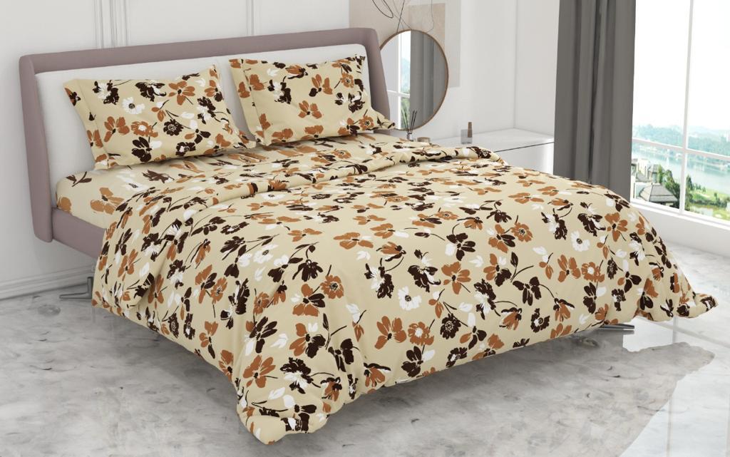 Super Bloom Cotton Bed Sheet Set with Pillow Covers by Florida