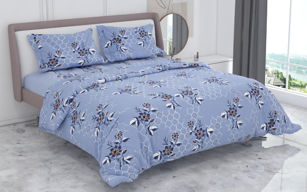 Super Bloom Cotton Bed Sheet Set with Pillow Covers by Florida