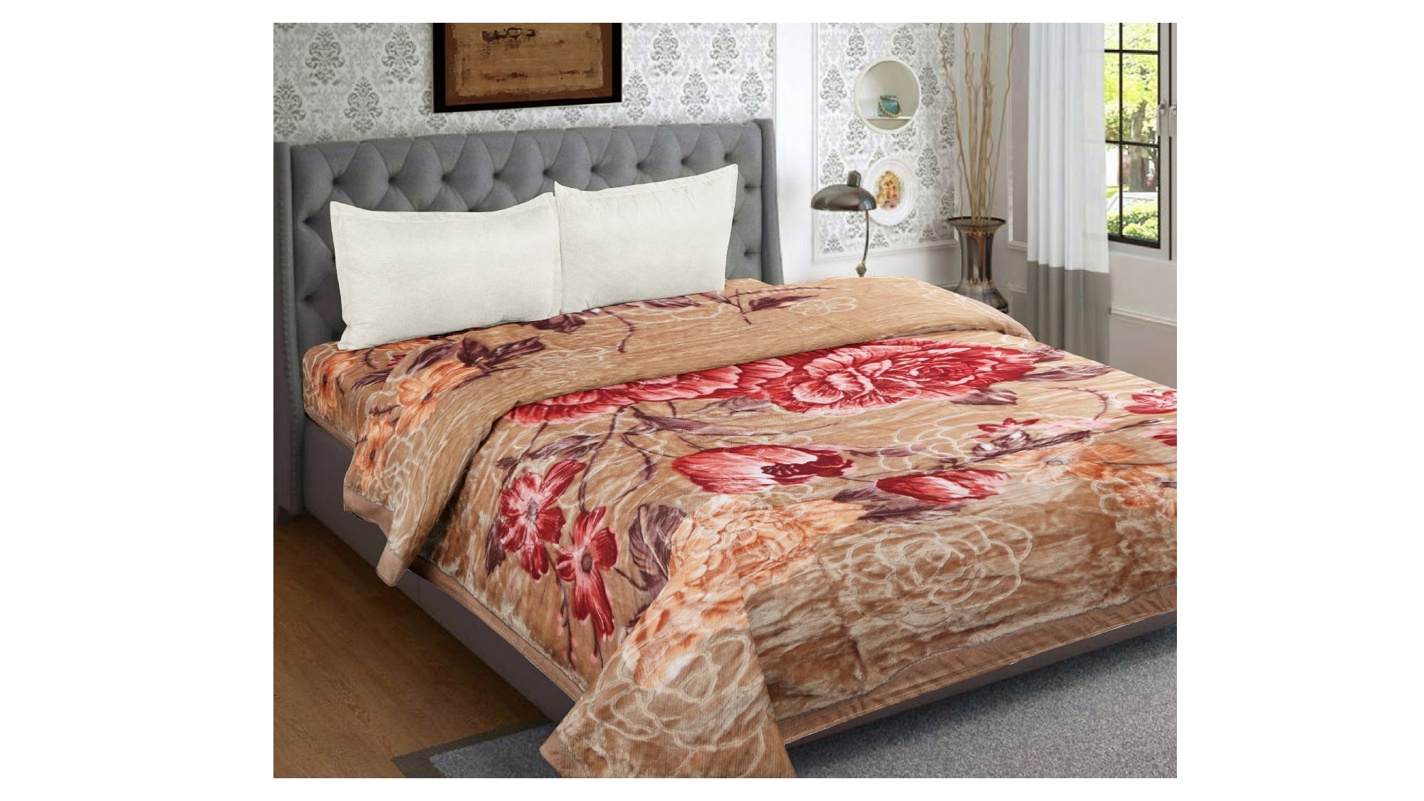 Trim by Florida 2 Ply Super Soft Single Mink Blanket for Winter