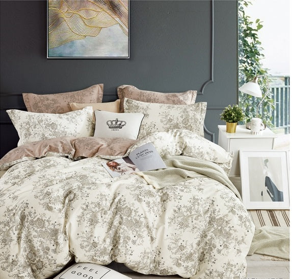 Valancia by Florida 100% Cotton King Size Reversible Comforter for Double Bed