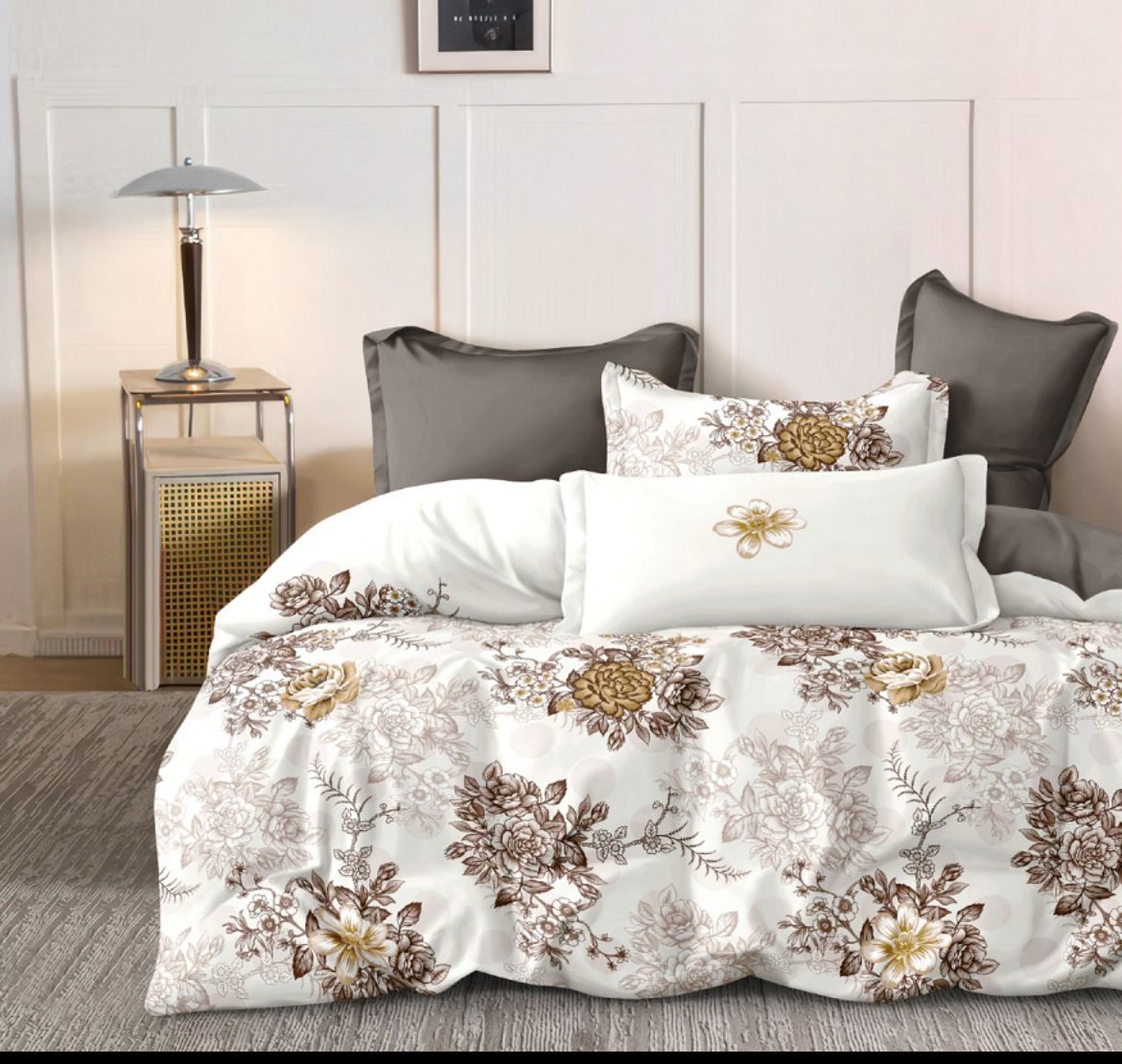 Venus King Size Bed Sheet Set with 2 Pillow Cover for Double Bed