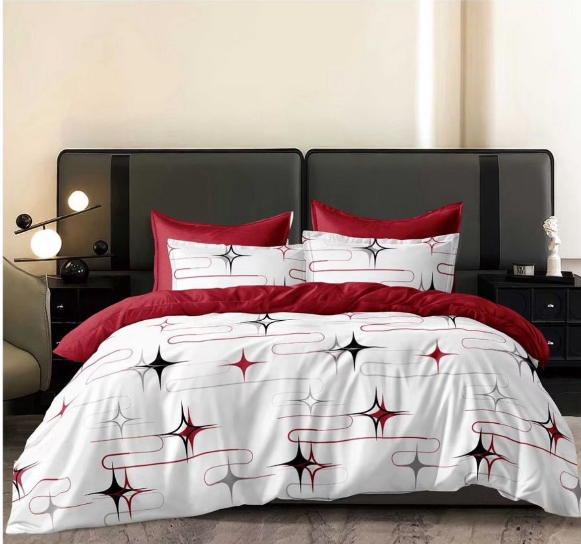 Venus King Size Bed Sheet Set with 2 Pillow Cover for Double Bed