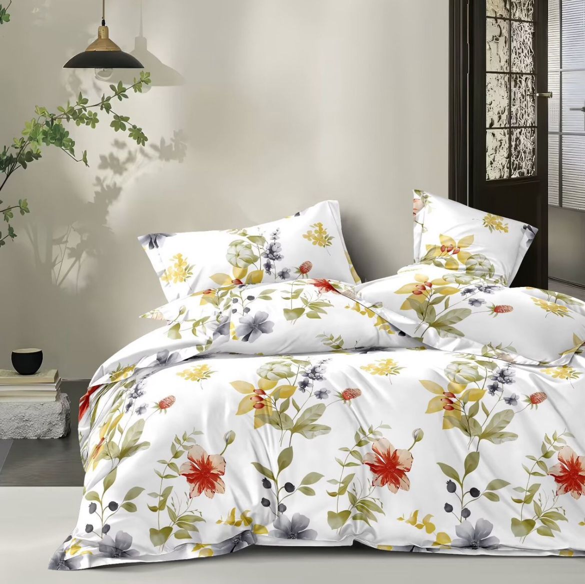 Venus King Size Bed Sheet Set with 2 Pillow Cover for Double Bed