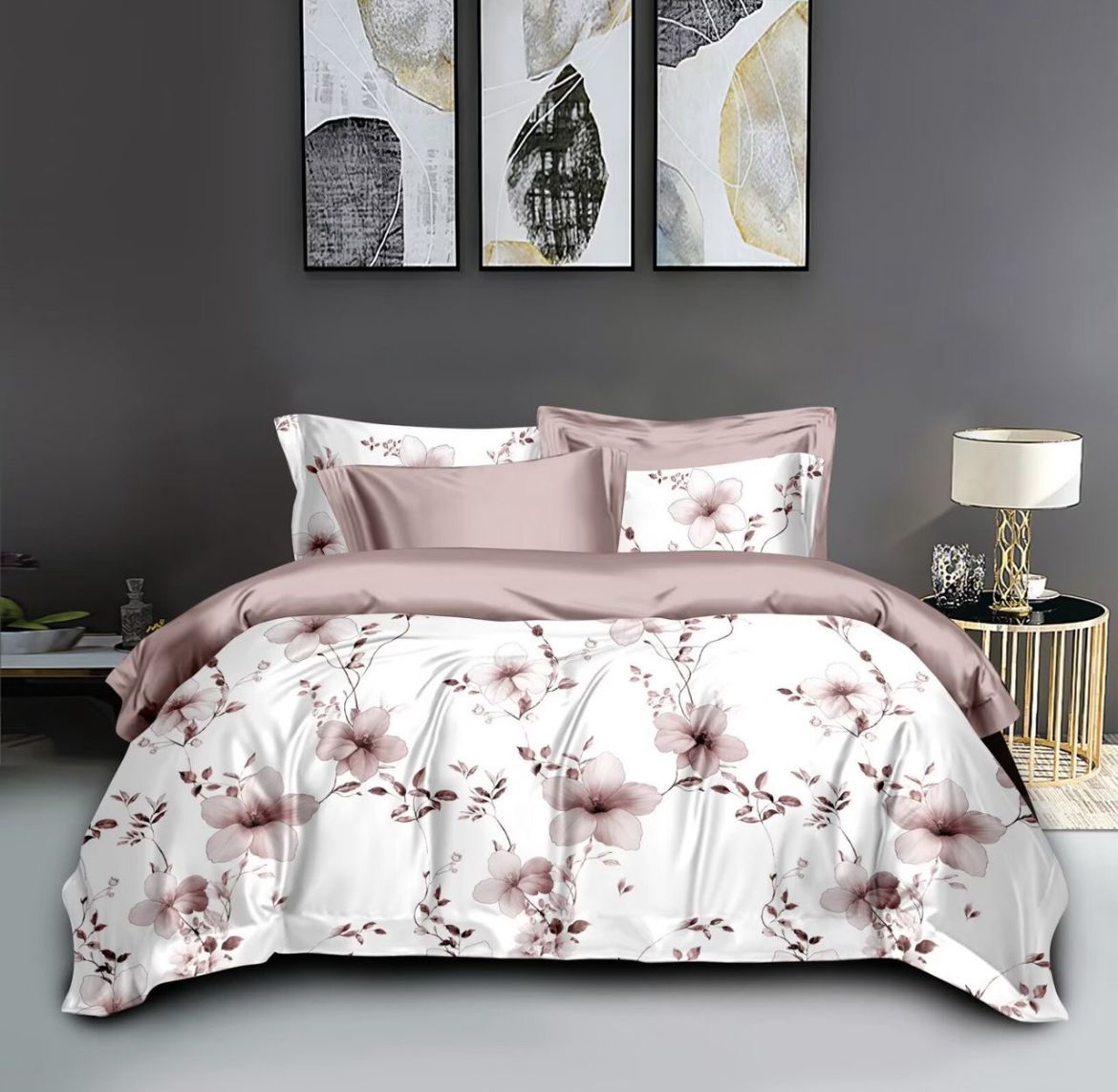 Venus King Size Bed Sheet Set with 2 Pillow Cover for Double Bed