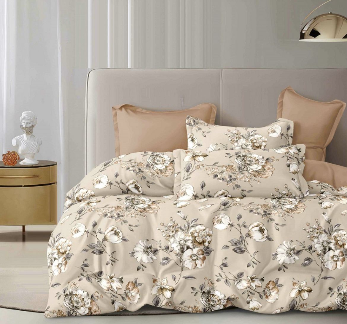 Venus King Size Bed Sheet Set with 2 Pillow Cover for Double Bed
