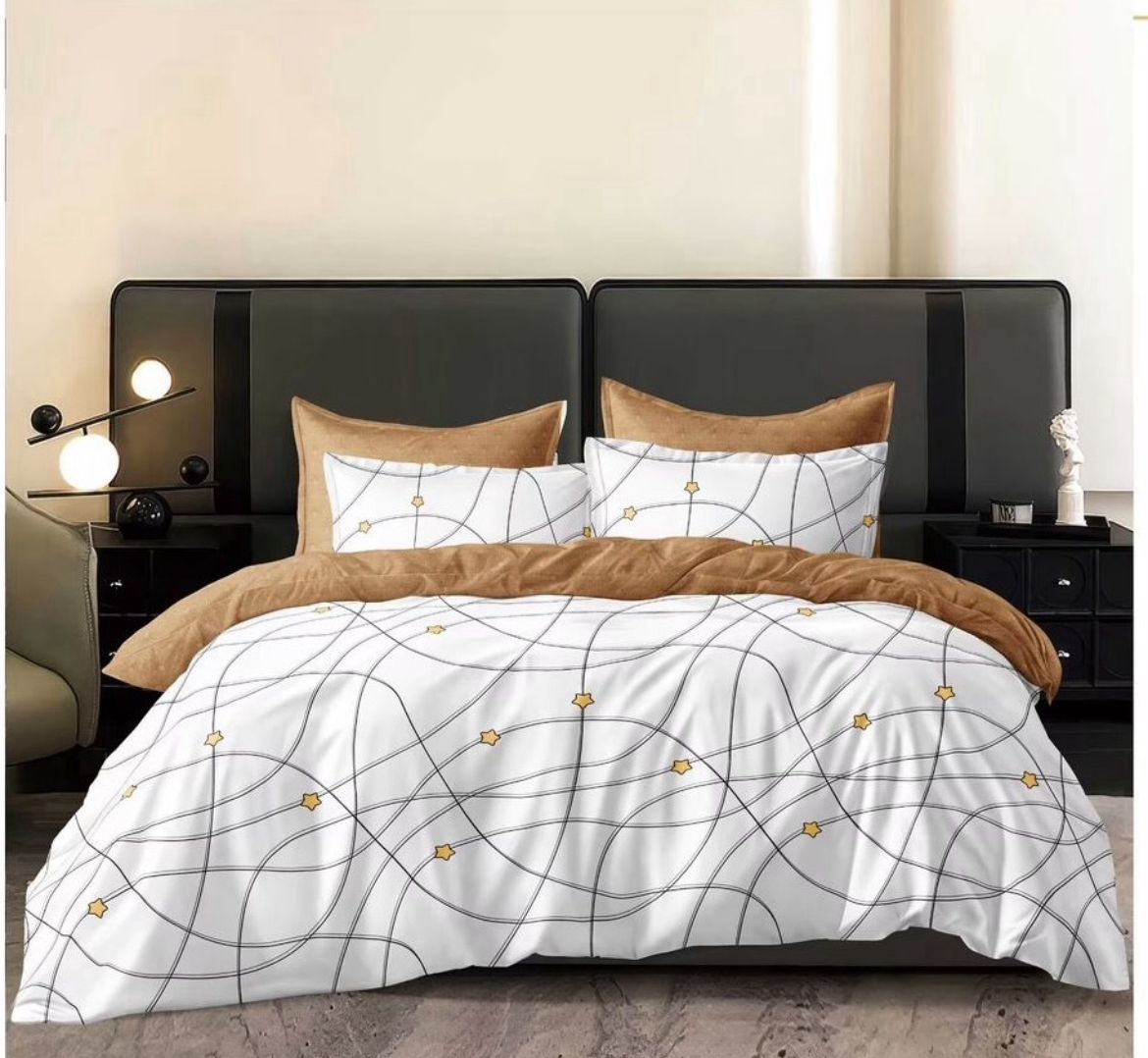 Venus King Size Bed Sheet Set with 2 Pillow Cover for Double Bed