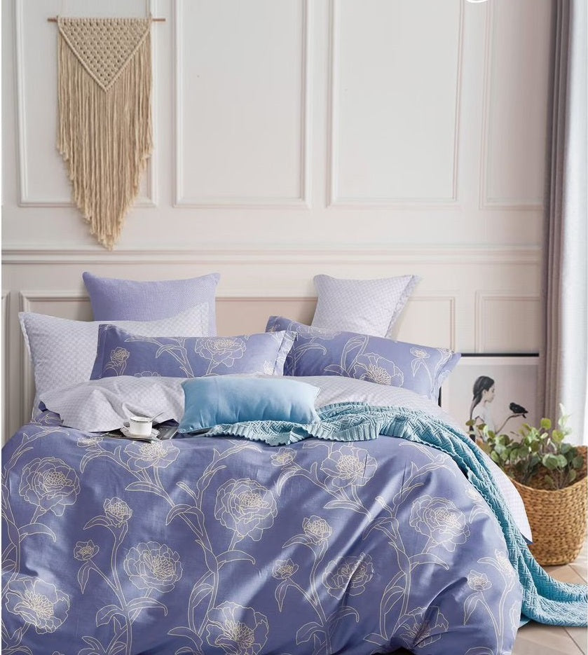 Yana Pure Cotton Single Bed Duvet Cover for Comforter, Blanket & Quilt