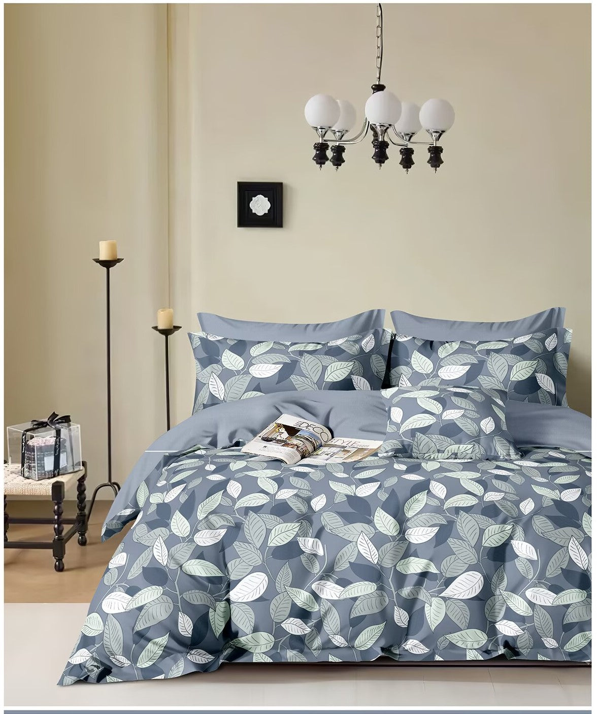 Florida's Yana Double Bed 100% Cotton Imported Bedsheet Set with 2 Pillow Covers