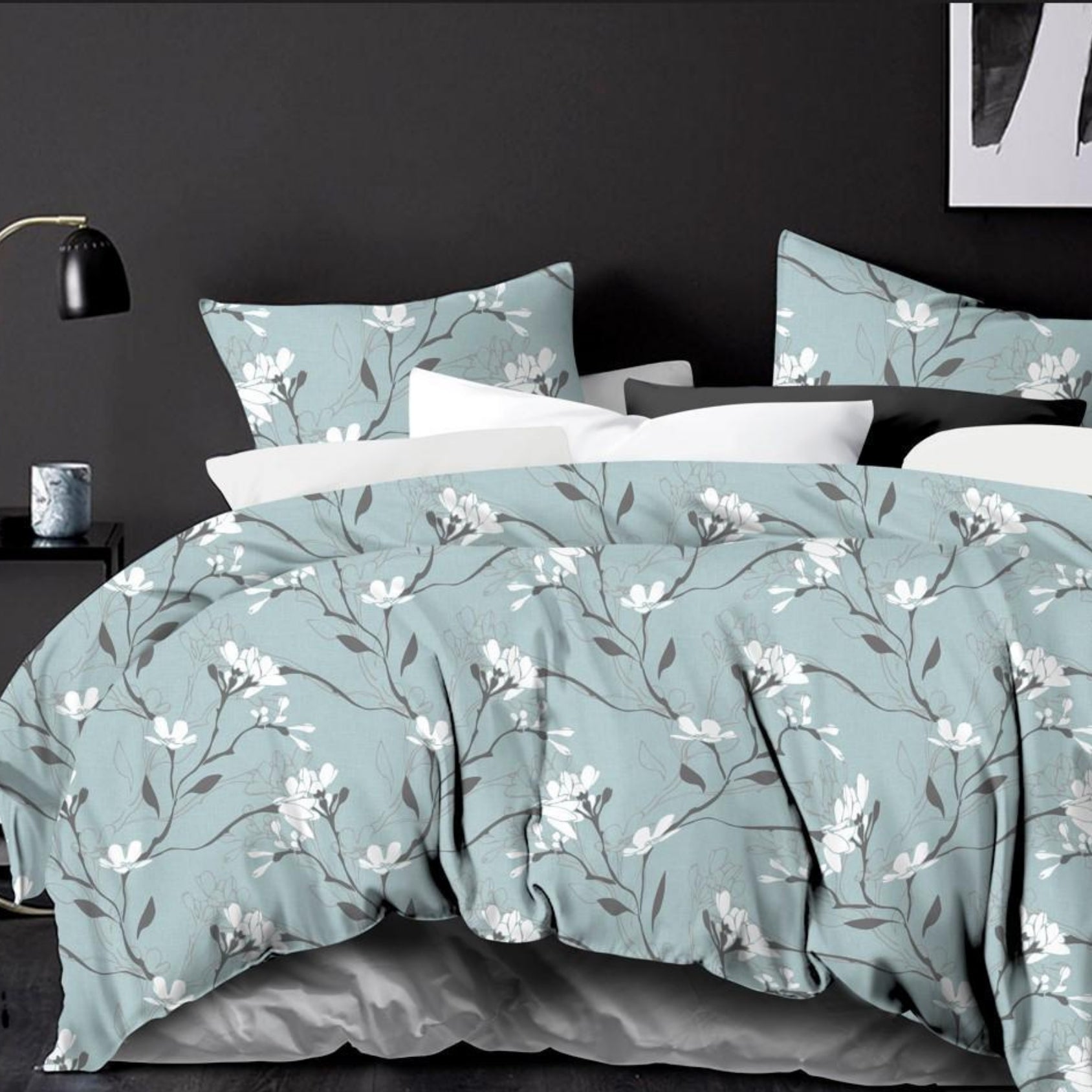 Adorn King Size Bed Sheet Set in Box Packaging with Pillow Covers by Florida