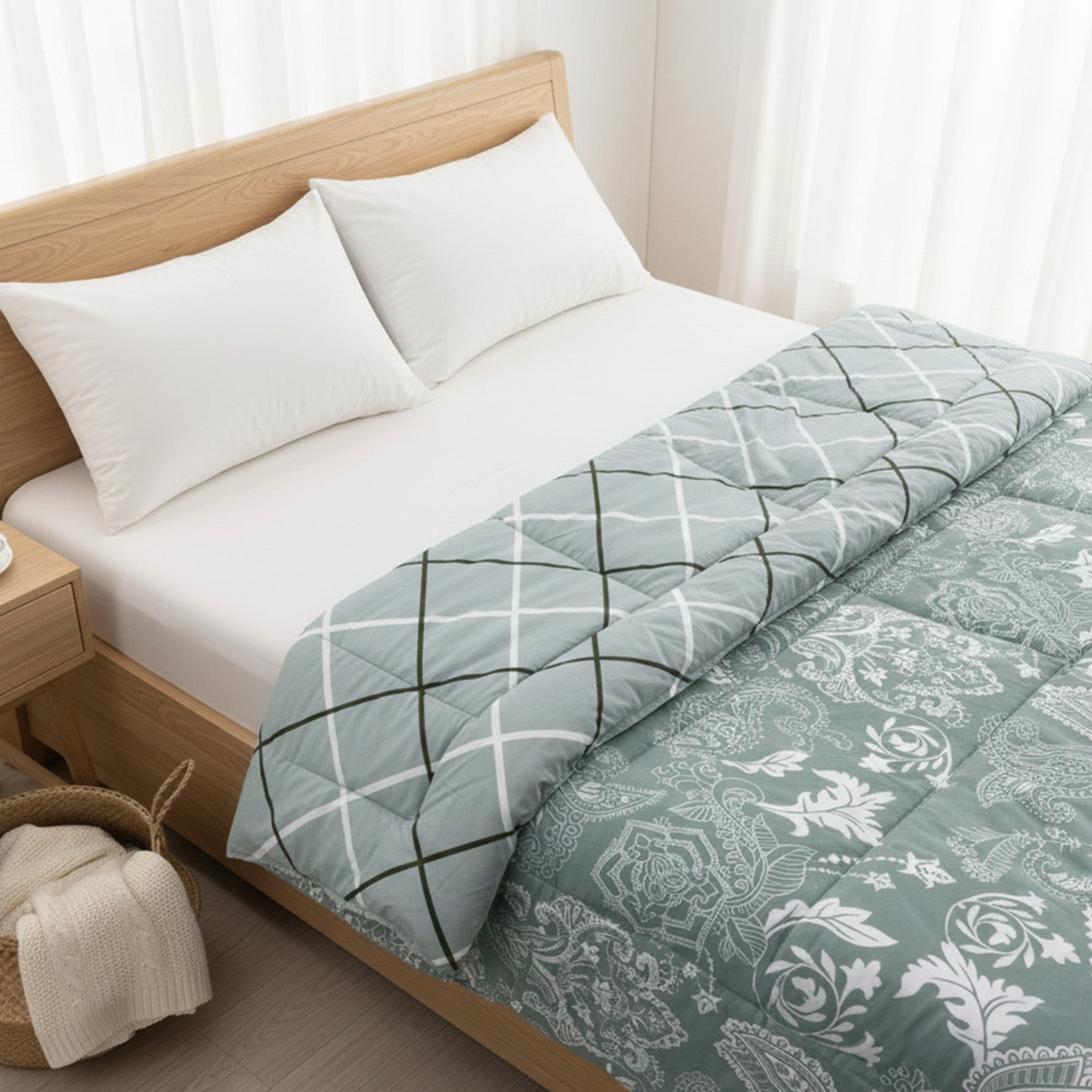 Florida Super Soft All Season Fluffy Reversible Double Bed (AC Quilt/Blanket) Comforter