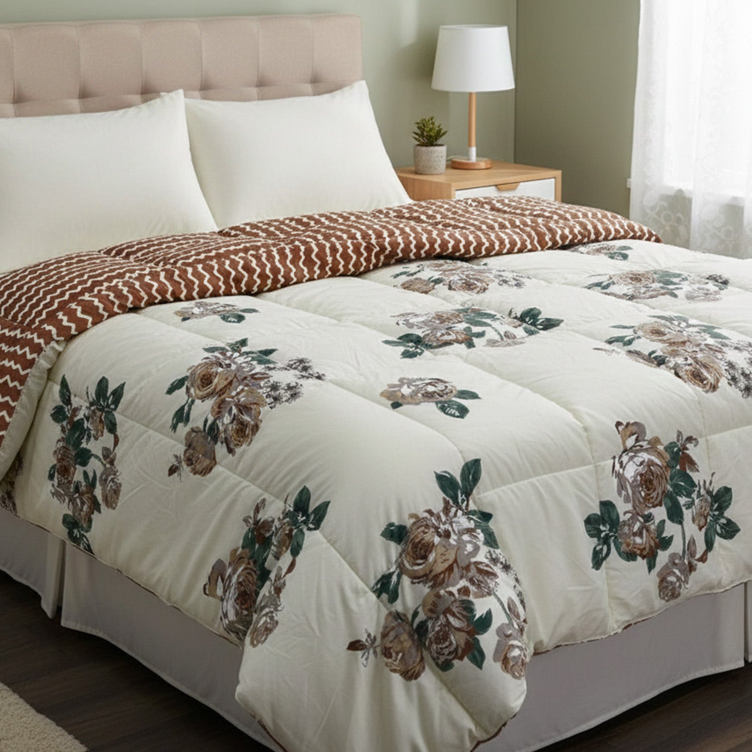 Florida Super Soft All Season Fluffy Reversible Double Bed (AC Quilt/Blanket) Comforter