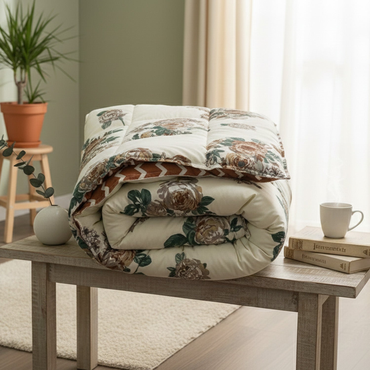 Florida Super Soft All Season Fluffy Reversible Double Bed (AC Quilt/Blanket) Comforter