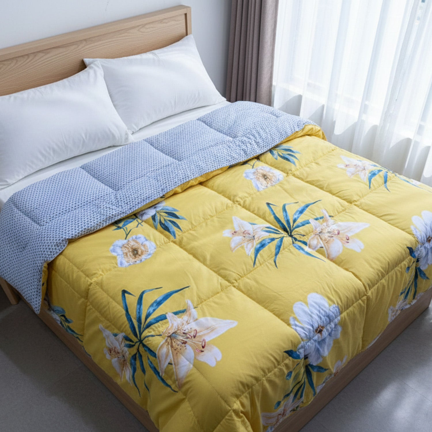 Florida Super Soft All Season Fluffy Reversible Double Bed (AC Quilt/Blanket) Comforter