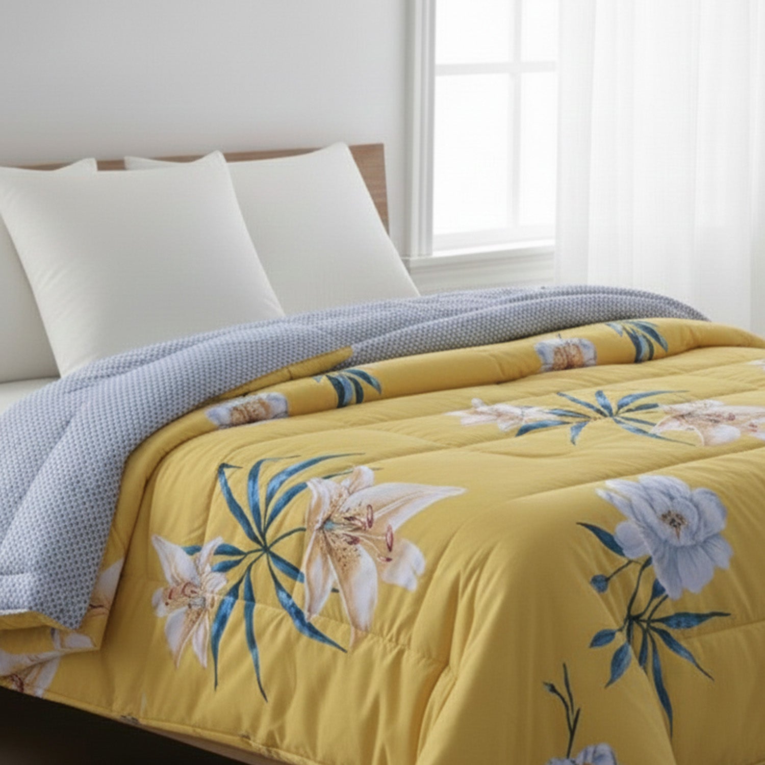 Florida Super Soft All Season Fluffy Reversible Double Bed (AC Quilt/Blanket) Comforter