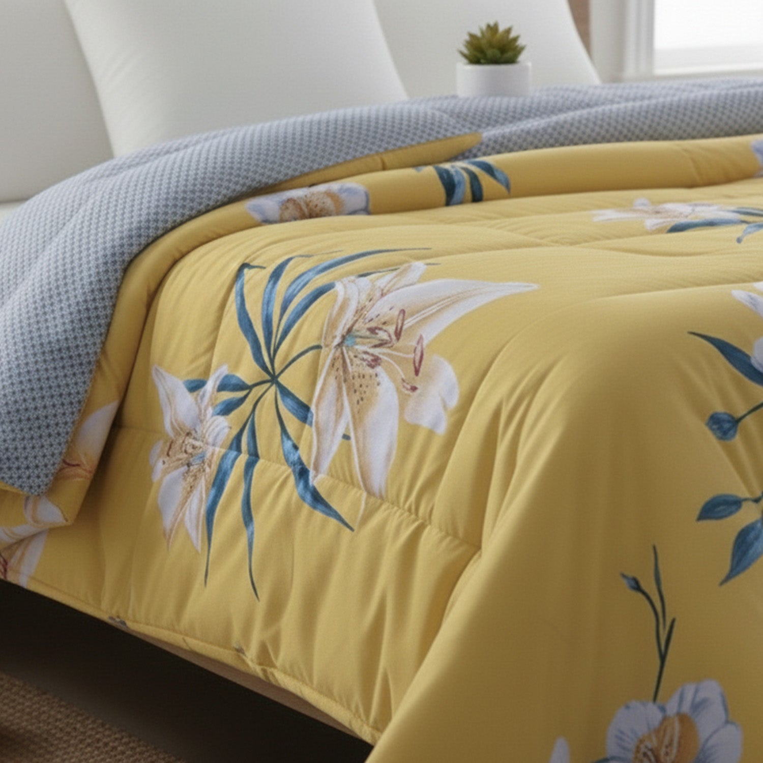 Florida Super Soft All Season Fluffy Reversible Double Bed (AC Quilt/Blanket) Comforter
