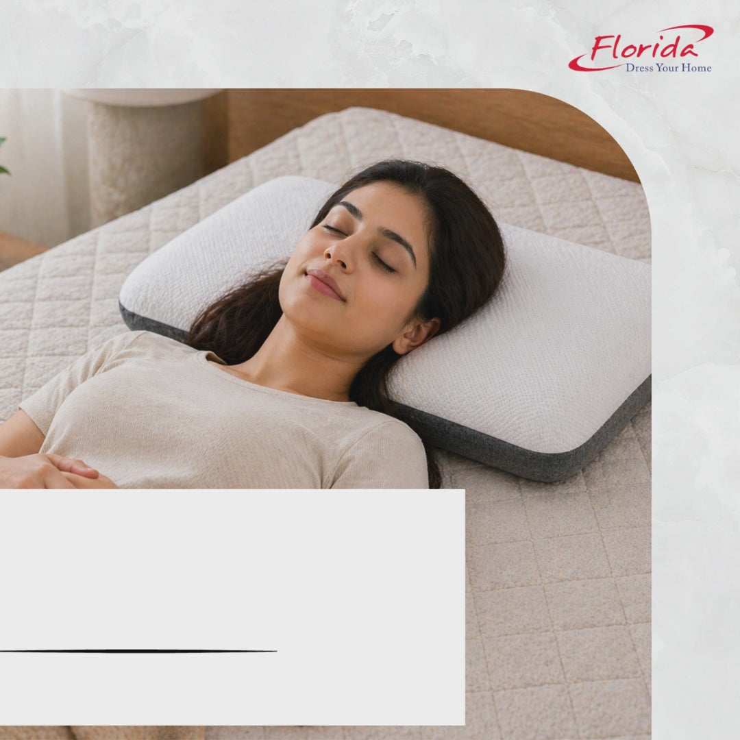 Florida Sleep Twin Comfort Memory Foam Pillow for Neck Support