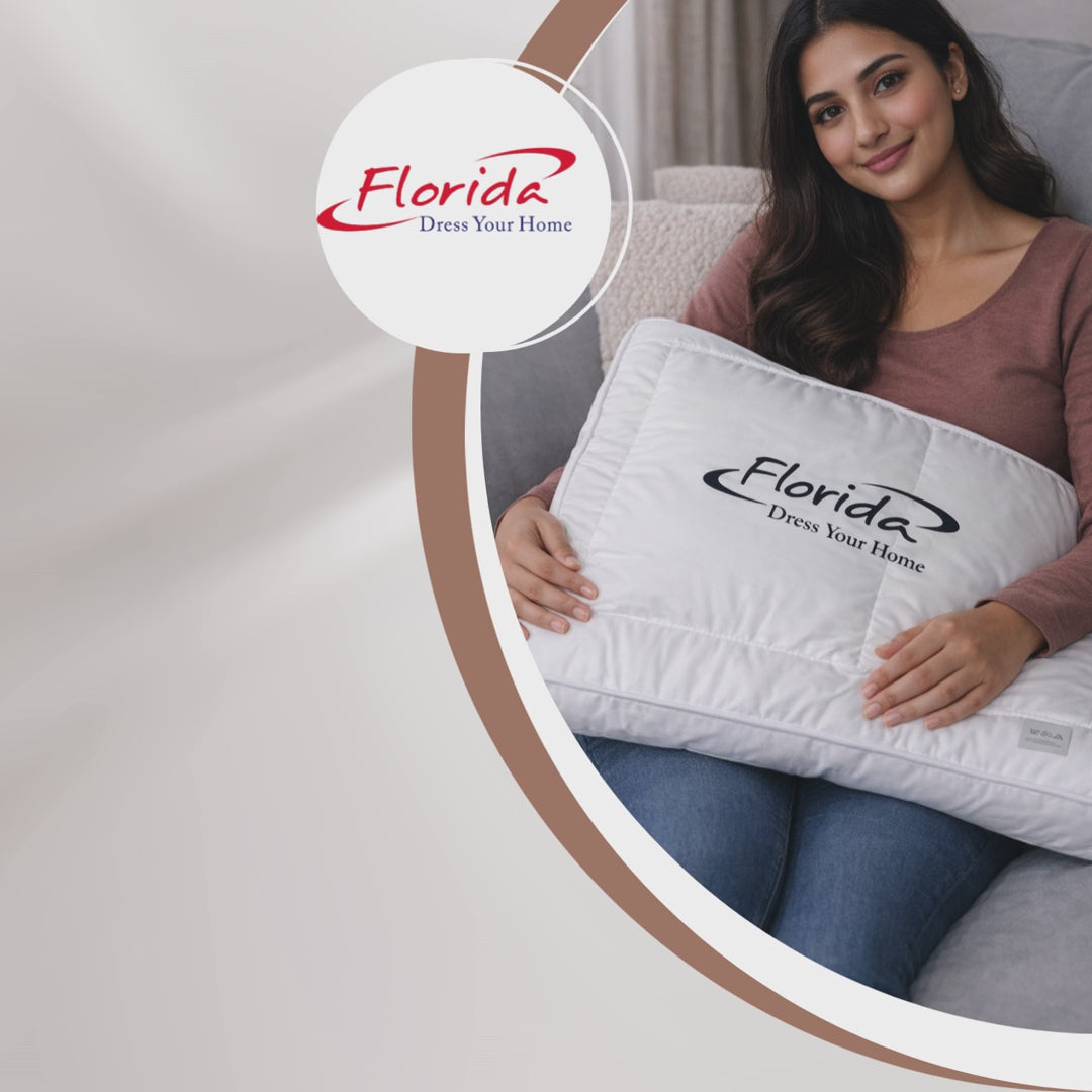 Florida Sleep Regalia Luxury King Size Cotton Pillow for Royal Comfort