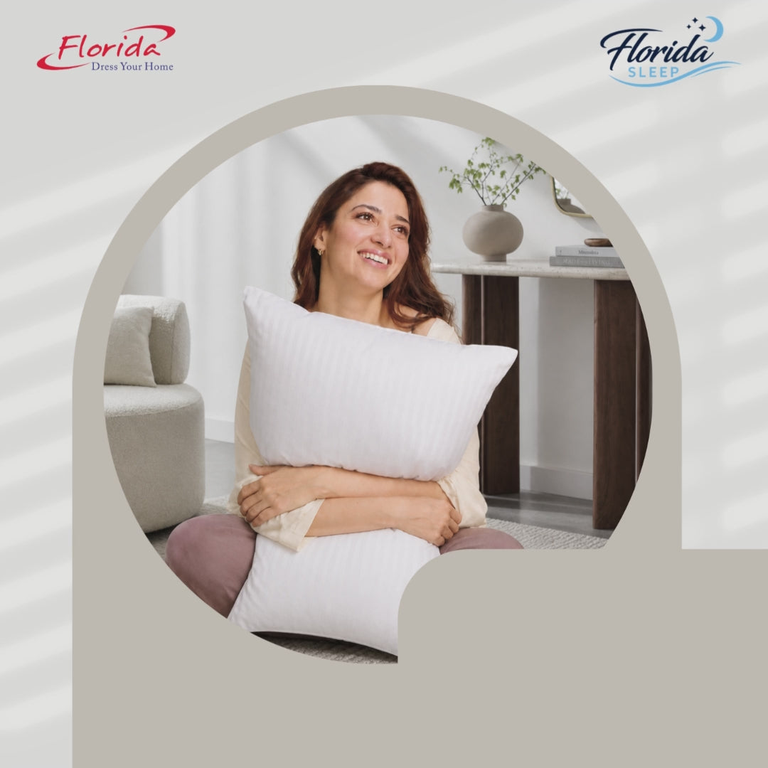 Florida Sleep Regal Super Soft Fluffy Sleeping Pillow Pair Premium Comfort