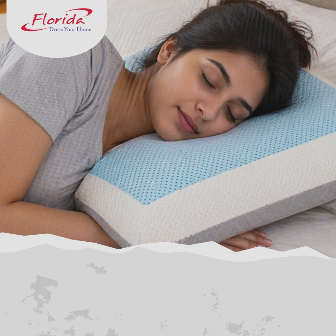 Florida Sleep Orthosleep Cool Gel Memory Foam Pillow Cooling Neck Support