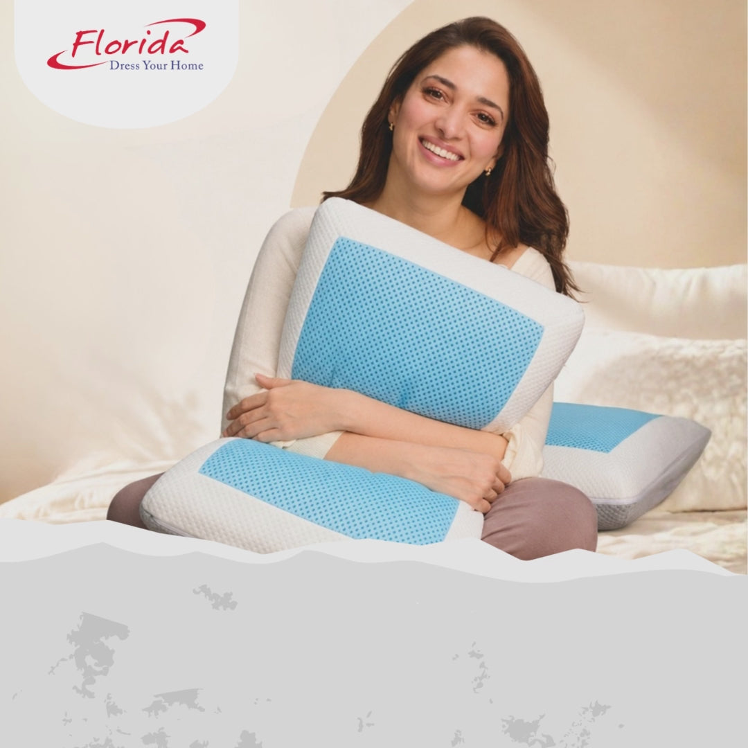 Florida Sleep Orthosleep Cool Gel Memory Foam Pillow Cooling Neck Support