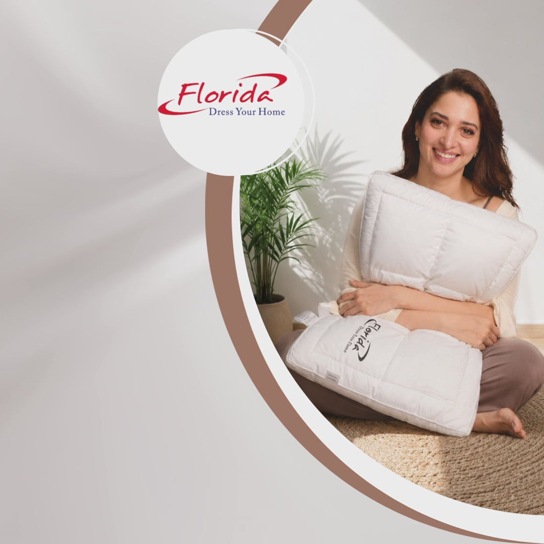 Florida Sleep Regalia Luxury King Size Cotton Pillow for Royal Comfort