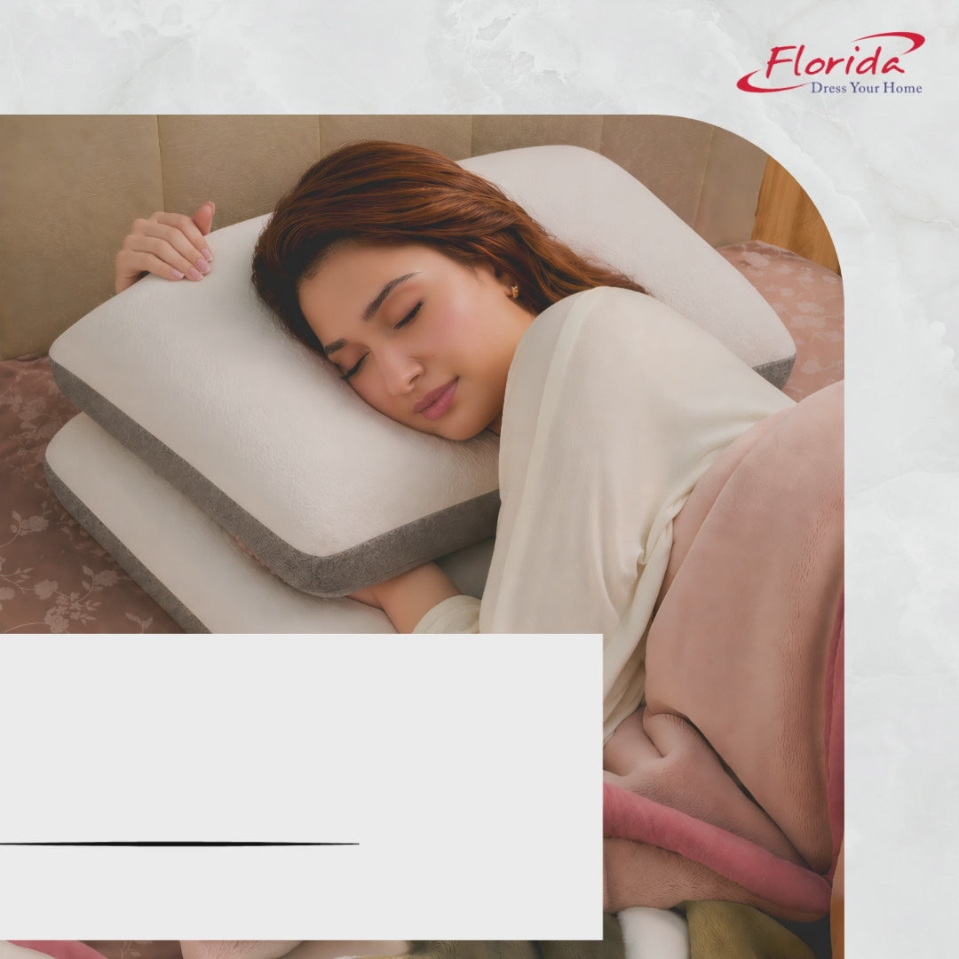 Florida Sleep Twin Comfort Memory Foam Pillow for Neck Support