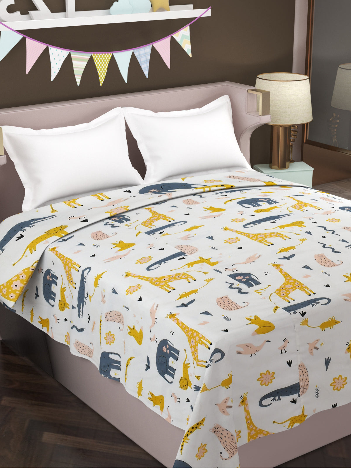 Bestie 180TC Cotton Top Sheet AC Reversible Dohar for Kids