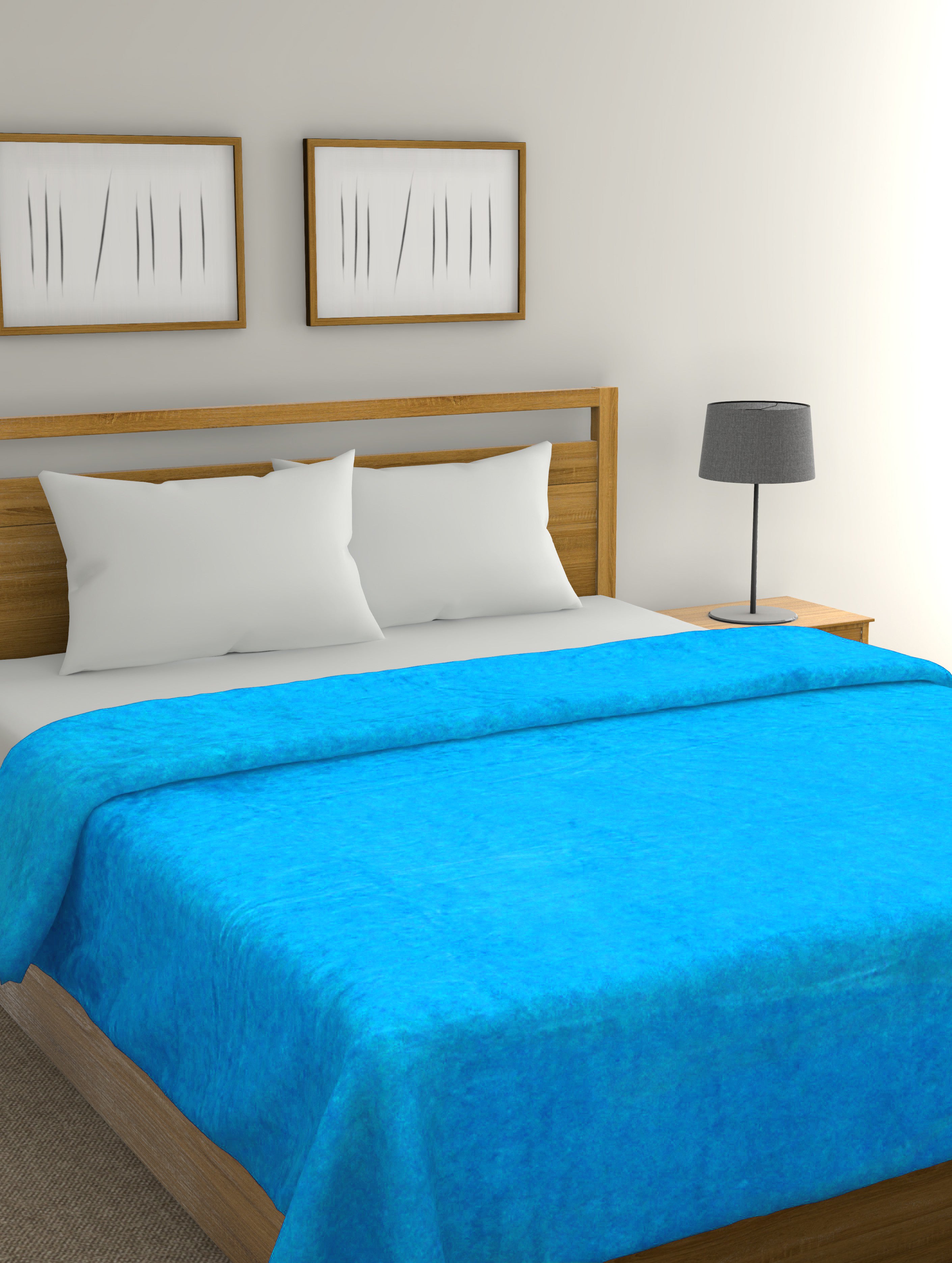 Chroma 270 GSM All Season AC Blanket (Sky Blue)